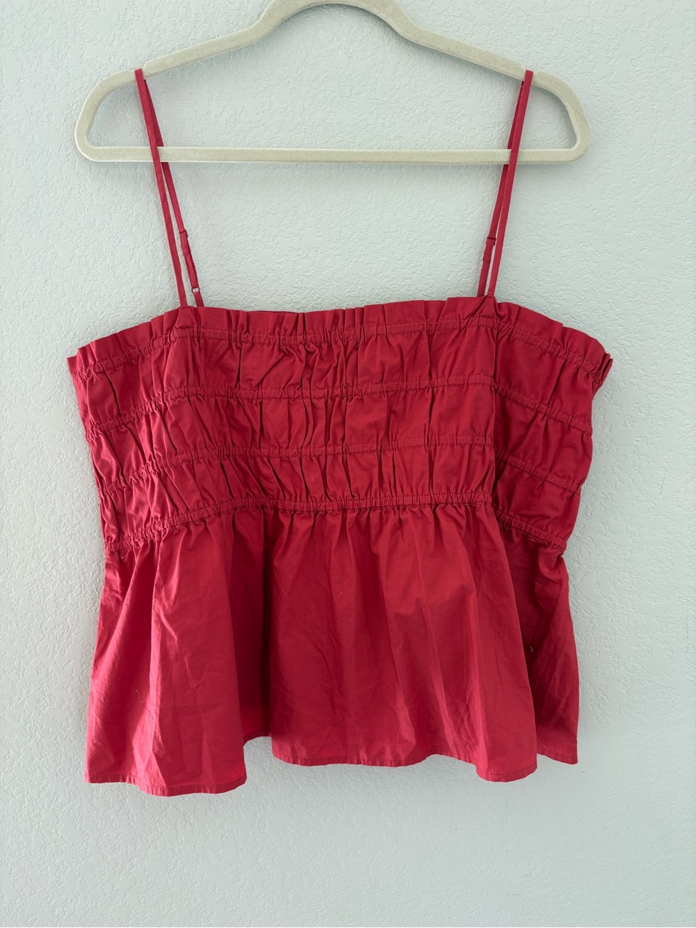 American Eagle Smocked Sleeveless Date Night Girls Going Out Top Peplum Size XXL